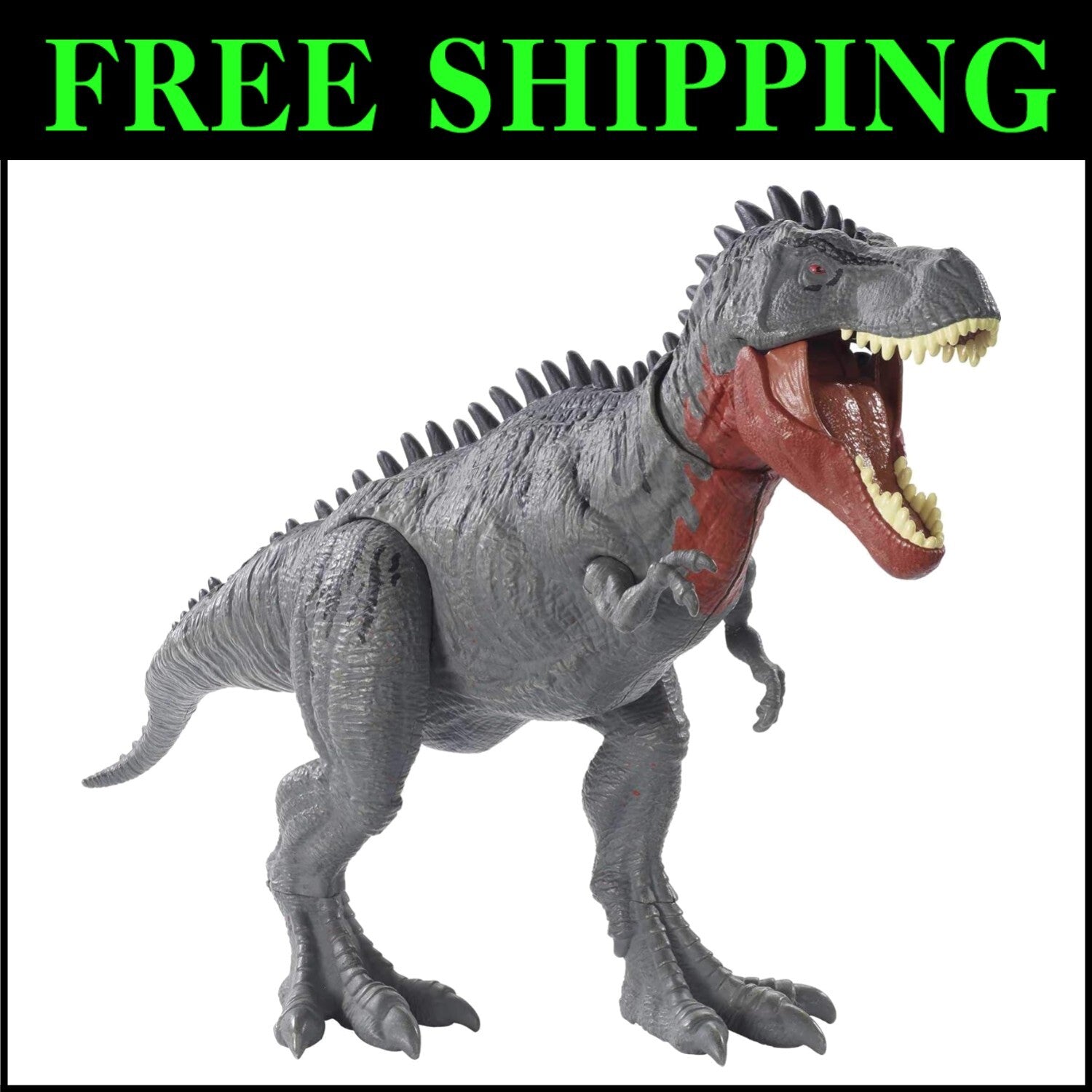 Interactive Jurassic World Tarbosaurus Dinosaur Action Figure - Chomping Motion