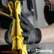 Load image into Gallery viewer, Durable 3.2 Mil Black Carbon Nitrile Exam Gloves, Large - 2000 Pack, Powder-Free
