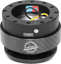 Load image into Gallery viewer, NRG Gen 2.0 Black Steering Wheel Quick Release Kit - Carbon Fiber, Universal Fit