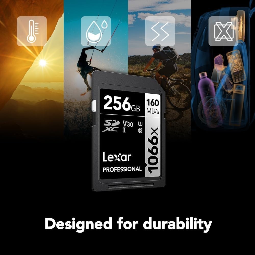 UHS-I 256GB SD Card, 160MB/s - Ideal for Photographers Seeking Top Performance