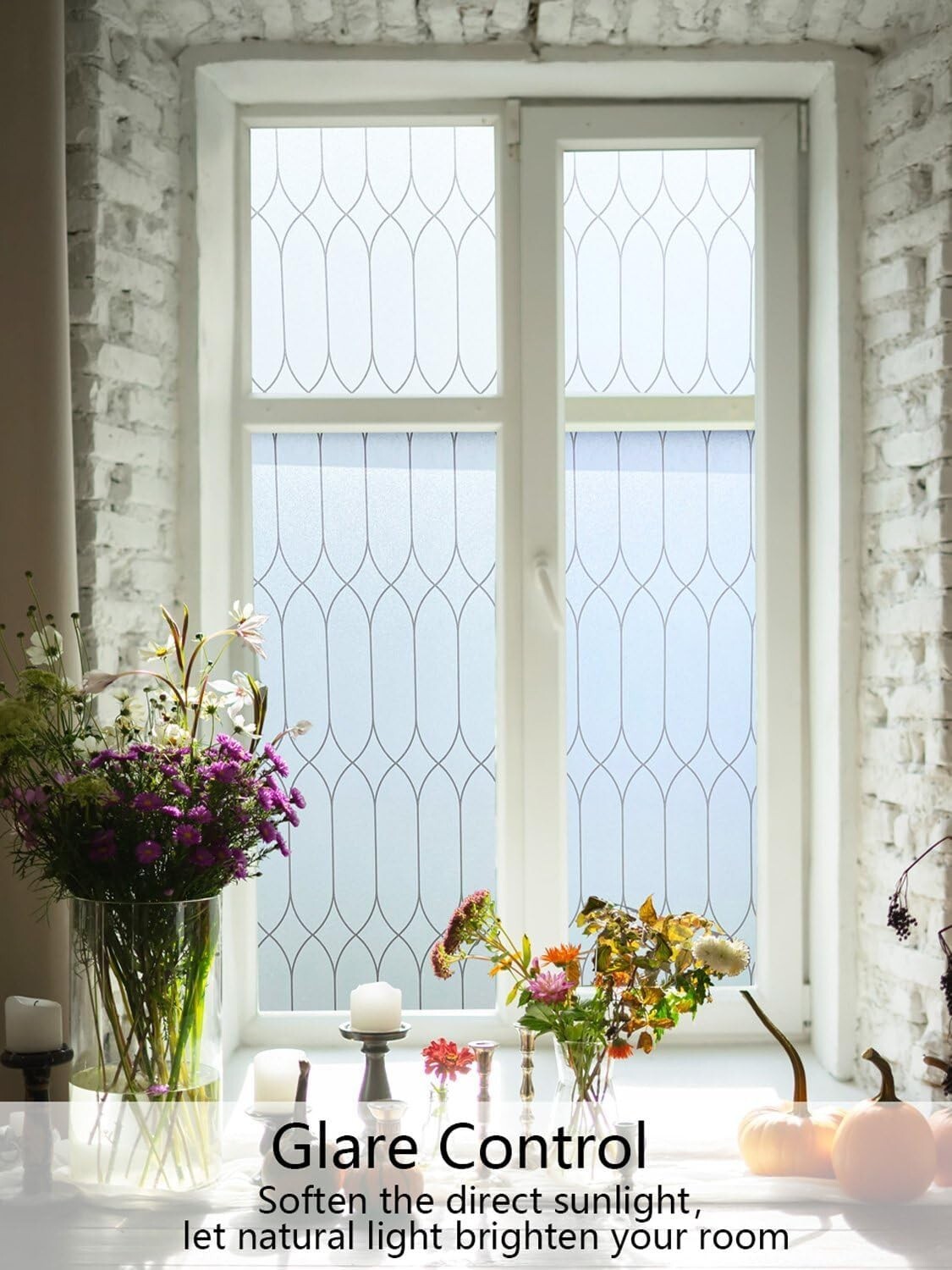 Dynamic Static Cling Window Film with Moroccan Design - Easy Install Solution