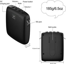 Load image into Gallery viewer, Rechargeable 15W Portable Voice Amplifier &amp; Headset for Indoor Use - Black