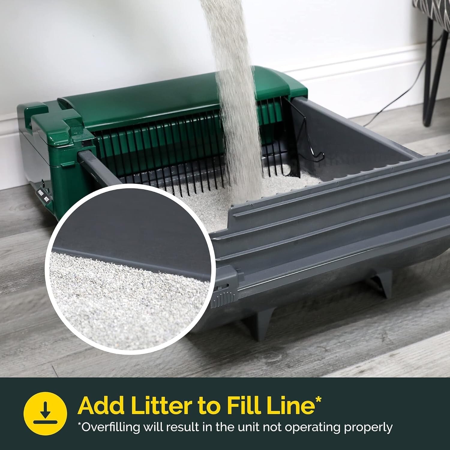 Hands-Free Automatic Cat Litter Box with Quiet Operation & Easy Clean Design