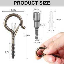 Load image into Gallery viewer, Versatile 100 Pcs Heavy-Duty Hooks for Plants &amp; Outdoor Lights – Copper Finish