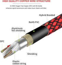 Load image into Gallery viewer, Professional 3ft Hybrid Braided XLR Cables - 10-Pack for Mic &amp; Speaker Systems