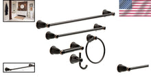 Load image into Gallery viewer, Kinla Five-Piece Bathroom Hardware Set in Oil-Rubbed Bronze - Immediate Upgrade