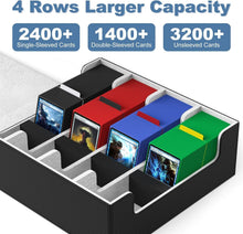Load image into Gallery viewer, Waterproof Card Deck Case for TCG, MTG with Magnetic Closure, Large Capacity