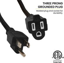 Load image into Gallery viewer, Reliable 12/3 SJTW 25ft Heavy Duty Extension Cord for Indoor and Outdoor Use