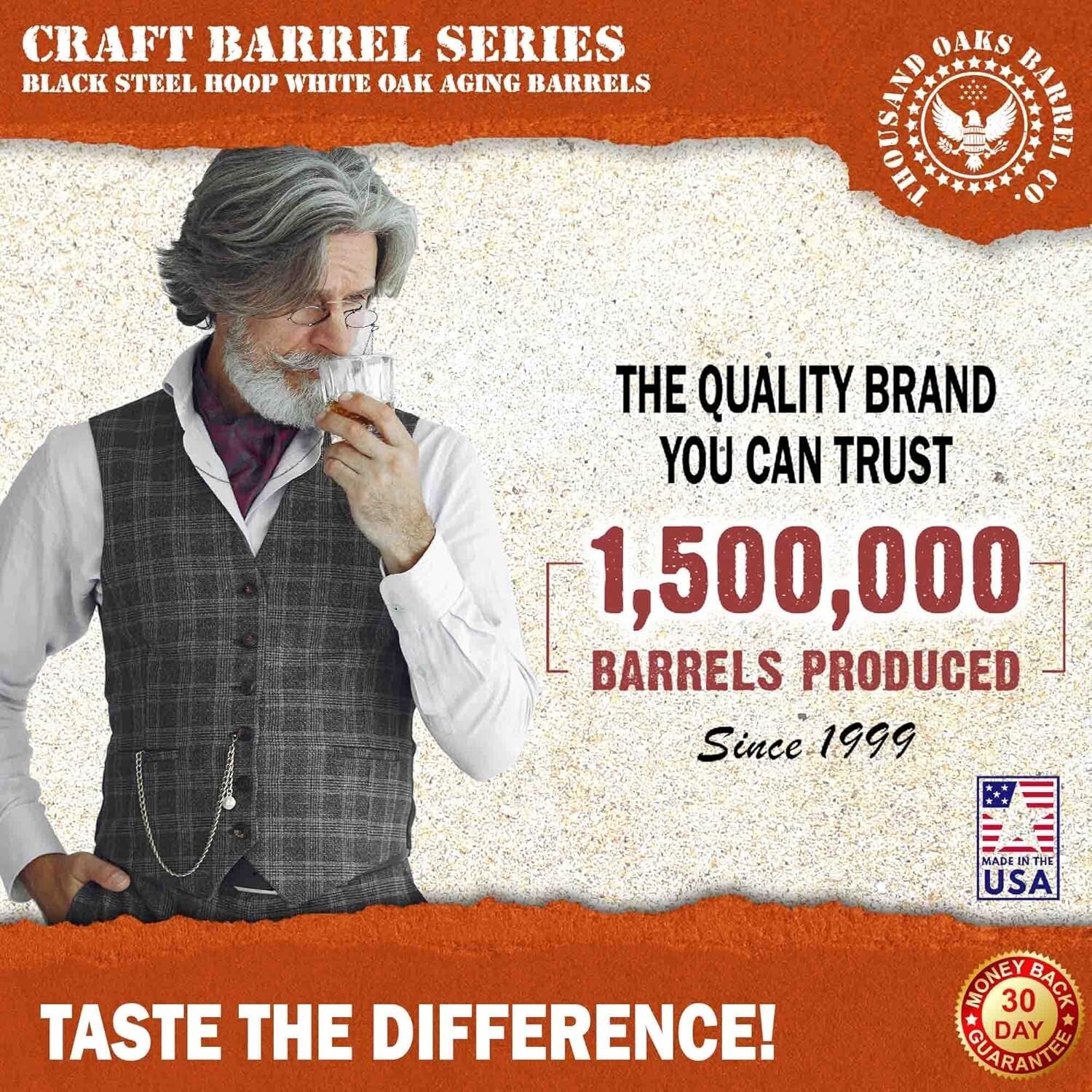 Compact 1 Gallon Oak Barrel for Aging Whiskey & Cocktails with Stand & Spigot