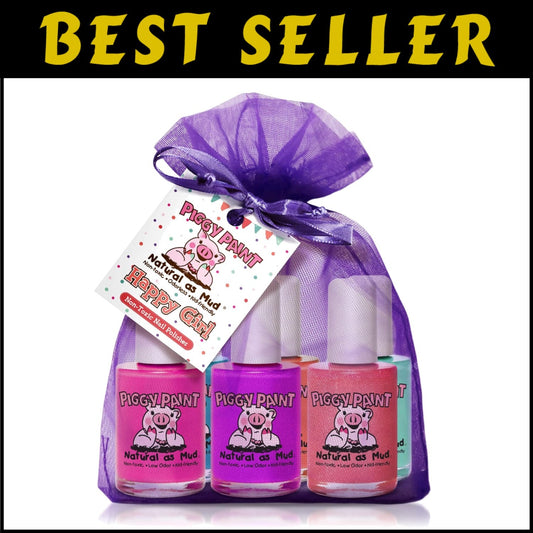 Children's Nail Polish Set: Non-Toxic, Water-Based, Safe & Fun - 6 Colors