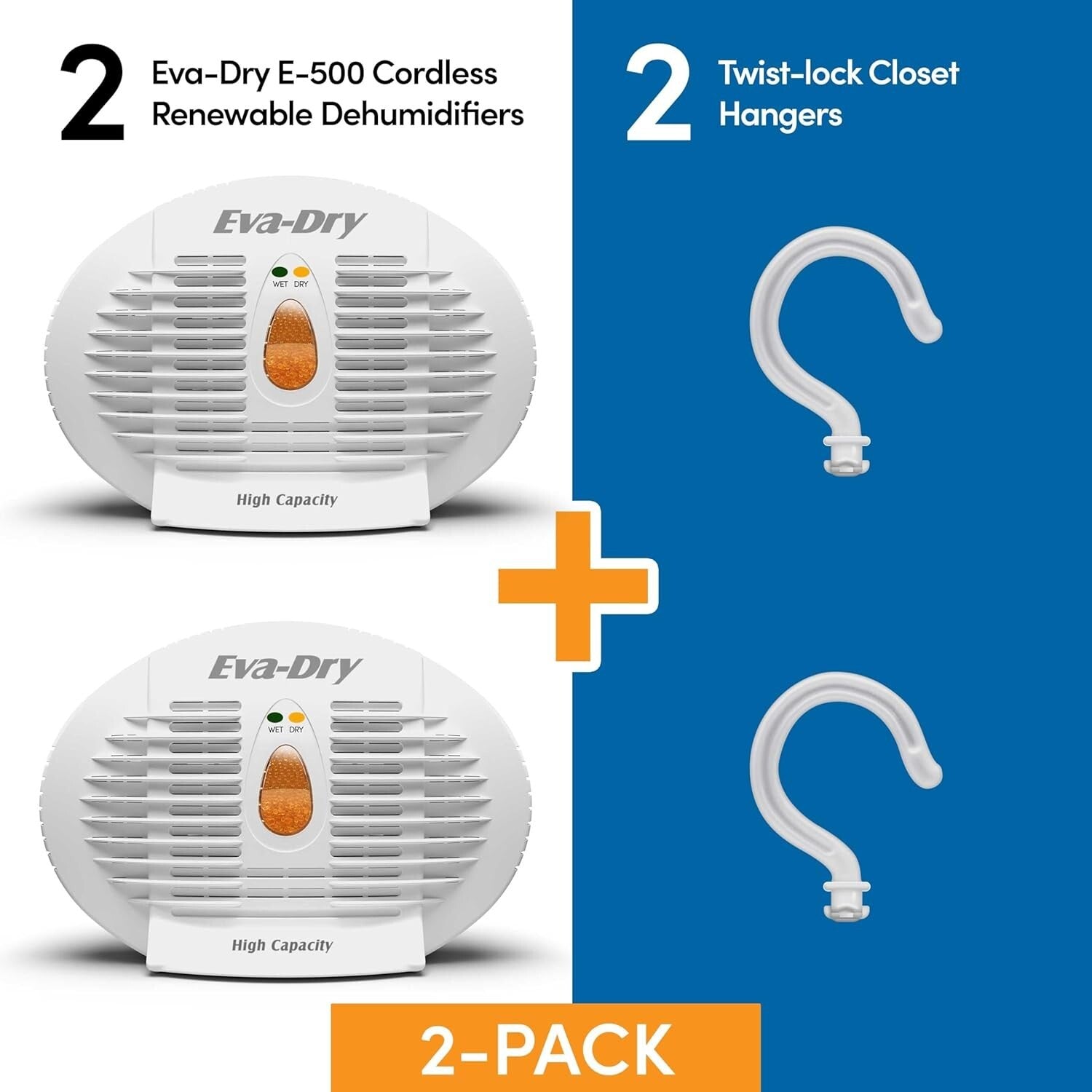 E-500 Wireless Dehumidifier - Long-lasting Moisture Control for Gun Safes & RVs