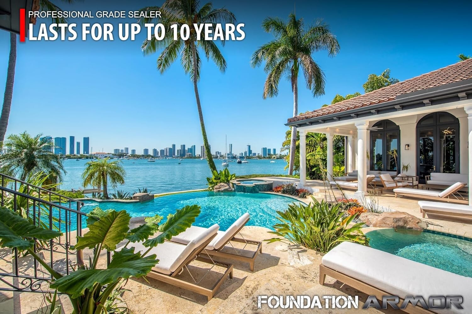 Professional Grade 5-Gallon Clear Water Repellent Sealer for Masonry Surfaces