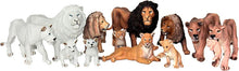 Load image into Gallery viewer, Durable Eco-Friendly 13-Piece Lion Figurine Playset for Kids' Imaginative Play