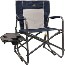 Load image into Gallery viewer, Durable Folding Rocking Chair with Side Table - Perfect for Camping &amp; Relaxation