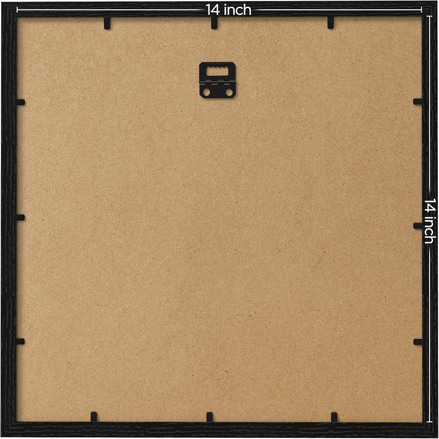 Elegant Black Picture Frame Set for 14x14 and 10x10 Photos - Collage Decor