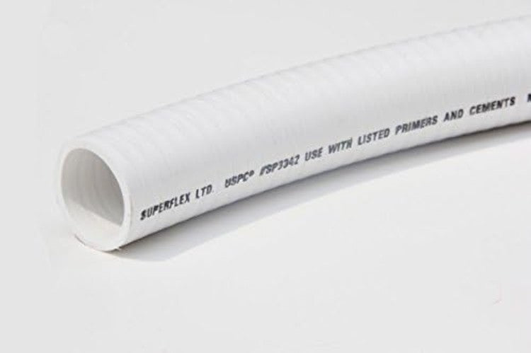 Durable 25 FT Flexible PVC Hose for Pools, Spas & Water Gardening - 1.5 Inch