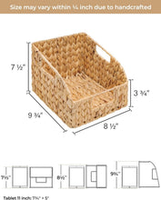 Load image into Gallery viewer, Natural Handwoven Storage Baskets for Pantry, Kitchen &amp; Living Room - 2 Pack