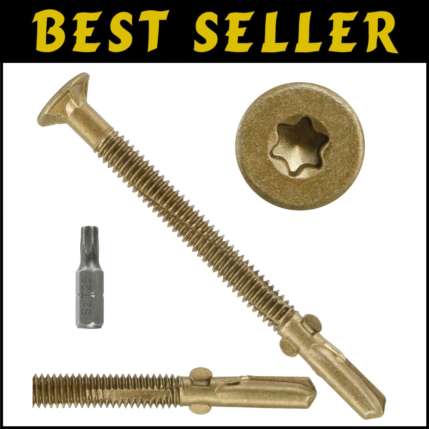 Pro-Grade Trailer Deck Screws - 2-1/2" Flat Head for Secure Wood Attachment