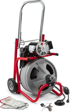 Load image into Gallery viewer, K-400 Heavy-Duty 120-Volt Drain Cleaner with Integrated Transport Cart &amp; Tools