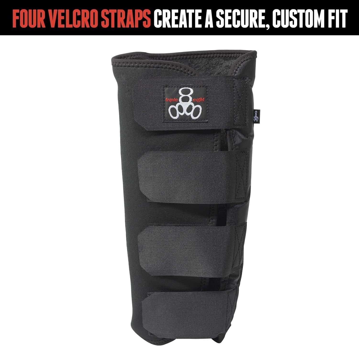 Small Black ExoSkin Shin & Whip Guard - Ultimate Protection for BMX Riders