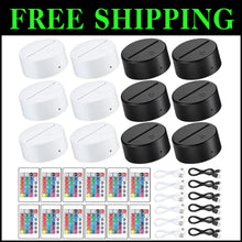 Load image into Gallery viewer, Energy Efficient 3D LED Display Bases - 12 Pack with Remote Control &amp; USB Power