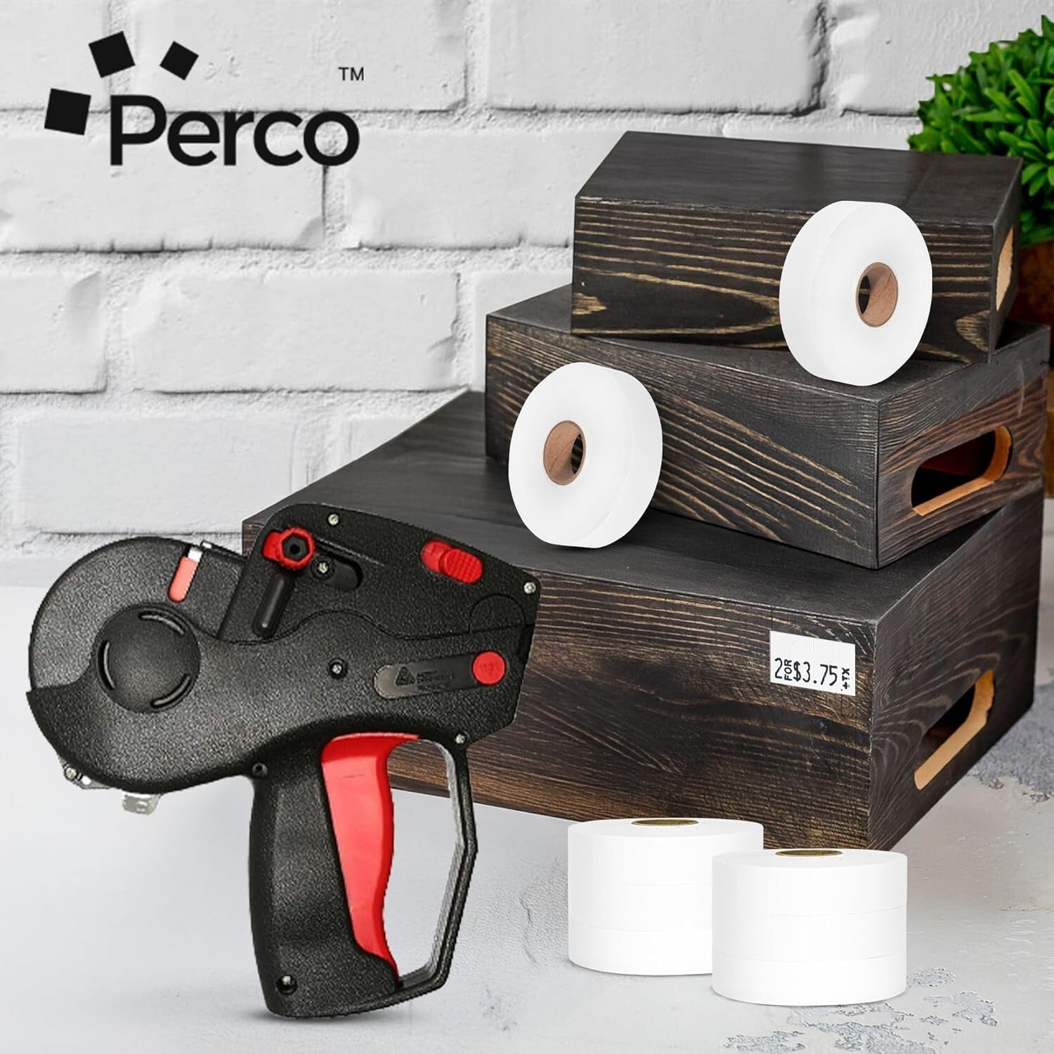 Monarch 1131 Compatible White Pricing Labels & Ink Rolls - 160,000 Labels Total