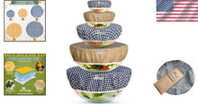 Load image into Gallery viewer, Improved Beeswax Bowl Covers - Eco-Conscious Kitchen Essentials in 5 Sizes