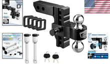 Load image into Gallery viewer, High-Strength 6" Adjustable Tow Hitch for RVs &amp; Trailers - Locking Pin Included