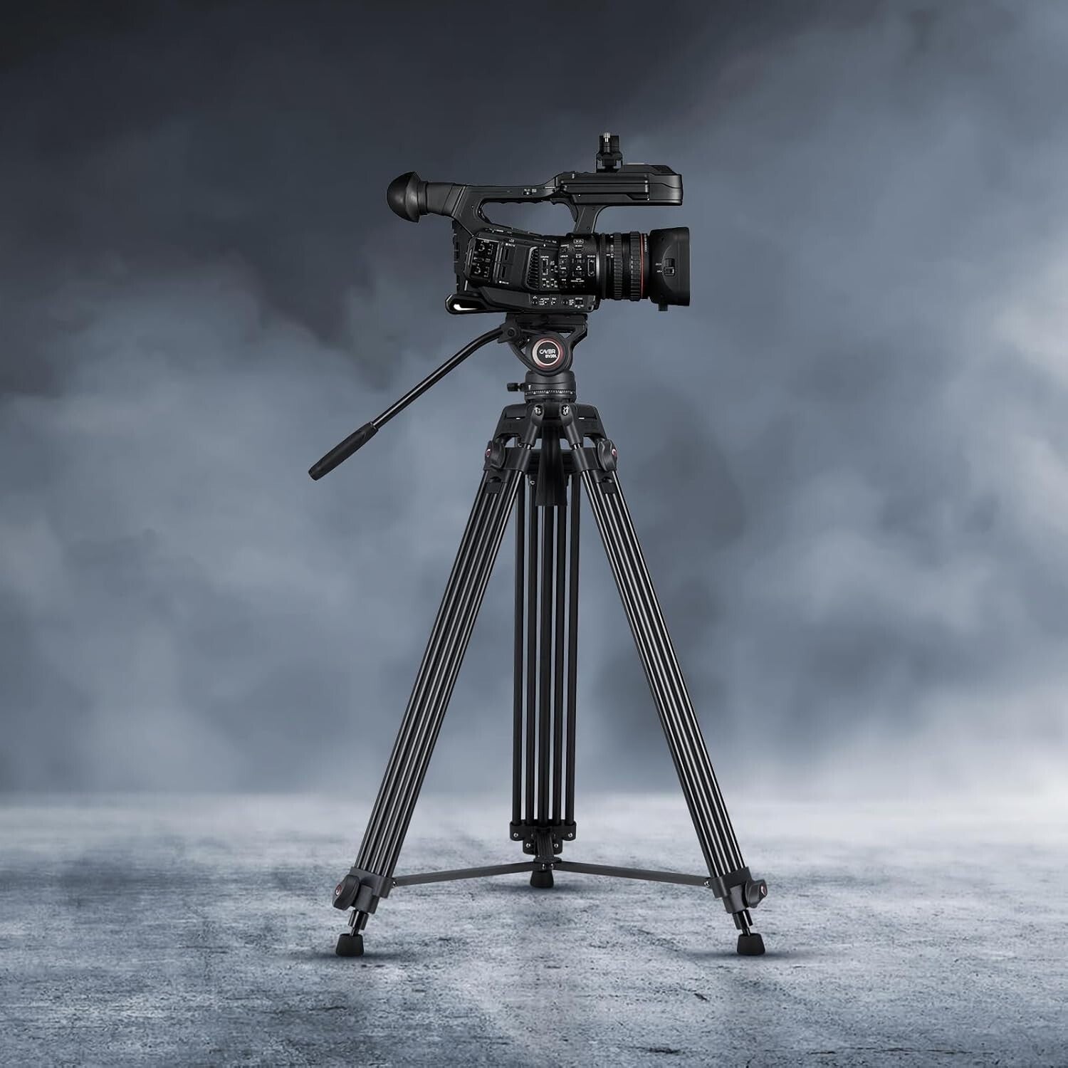 72" Heavy Duty Aluminum Video Tripod System with K3 Fluid Head & Quick Release