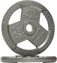 Load image into Gallery viewer, Solid Cast Iron Olympic Weight Plates for Enhanced Muscle Training and Endurance