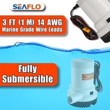 Load image into Gallery viewer, Safe 1500 GPH Marine Pump - Quiet 12V Design with Snap-Off Strainer for Easy Use