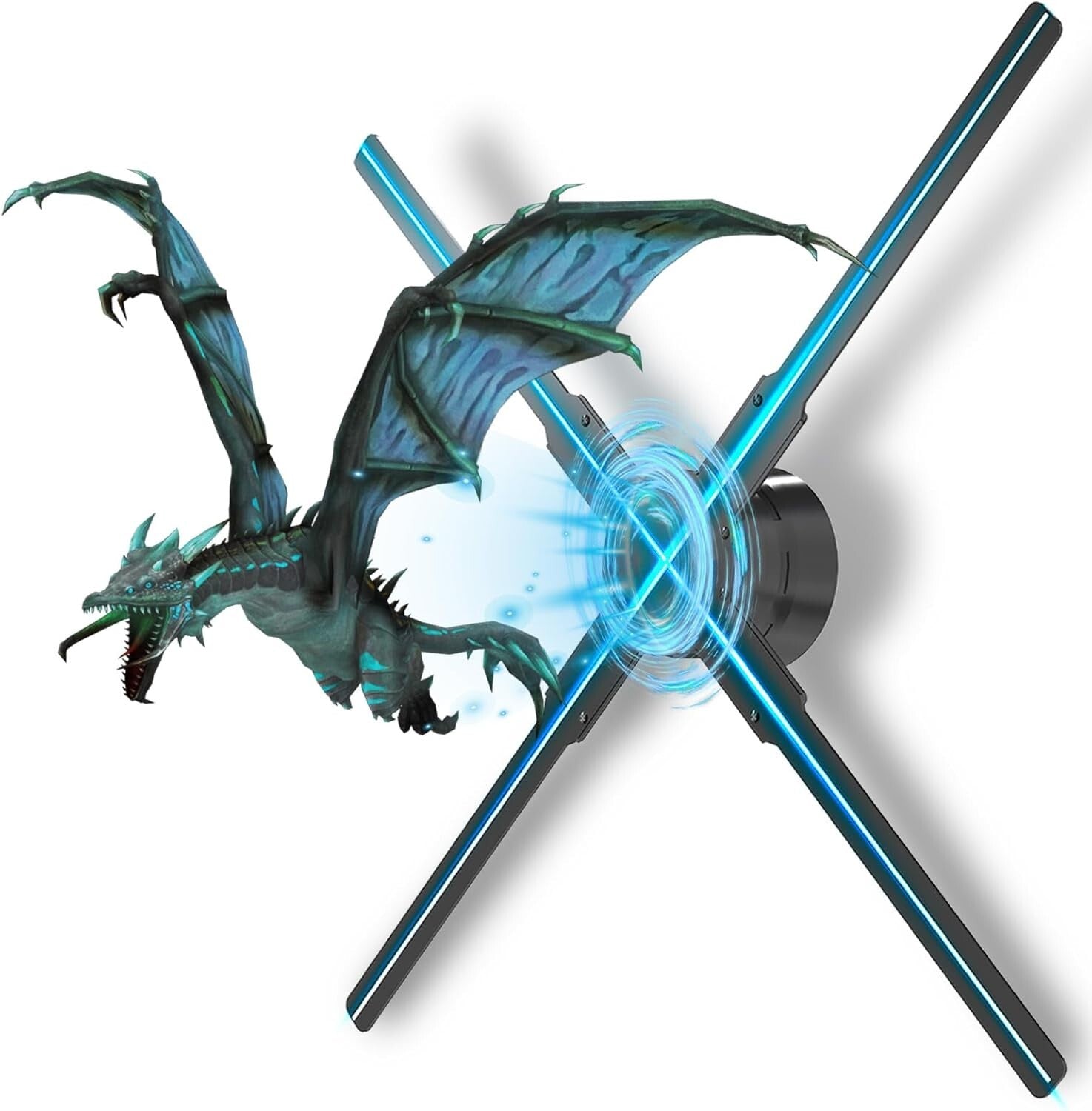 Compact 18.1" Hologram Projector for Events & Businesses with Remote Control