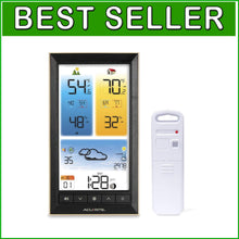 Load image into Gallery viewer, Stylish Indoor/Outdoor Weather Station with Custom Alerts &amp; Brightness Control