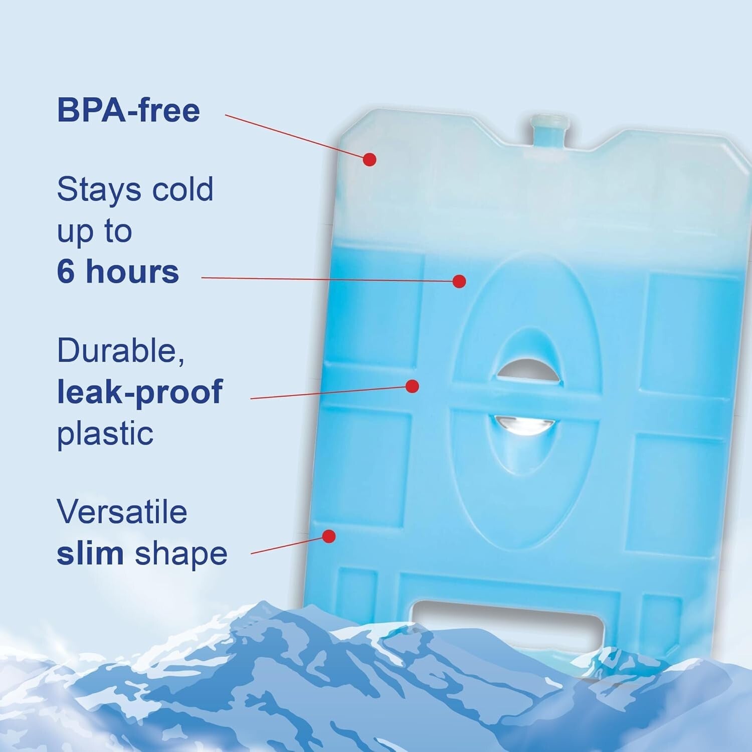 Durable Jumbo Ice Packs - 8 Pack for Coolers, Camping & Outdoor Adventures