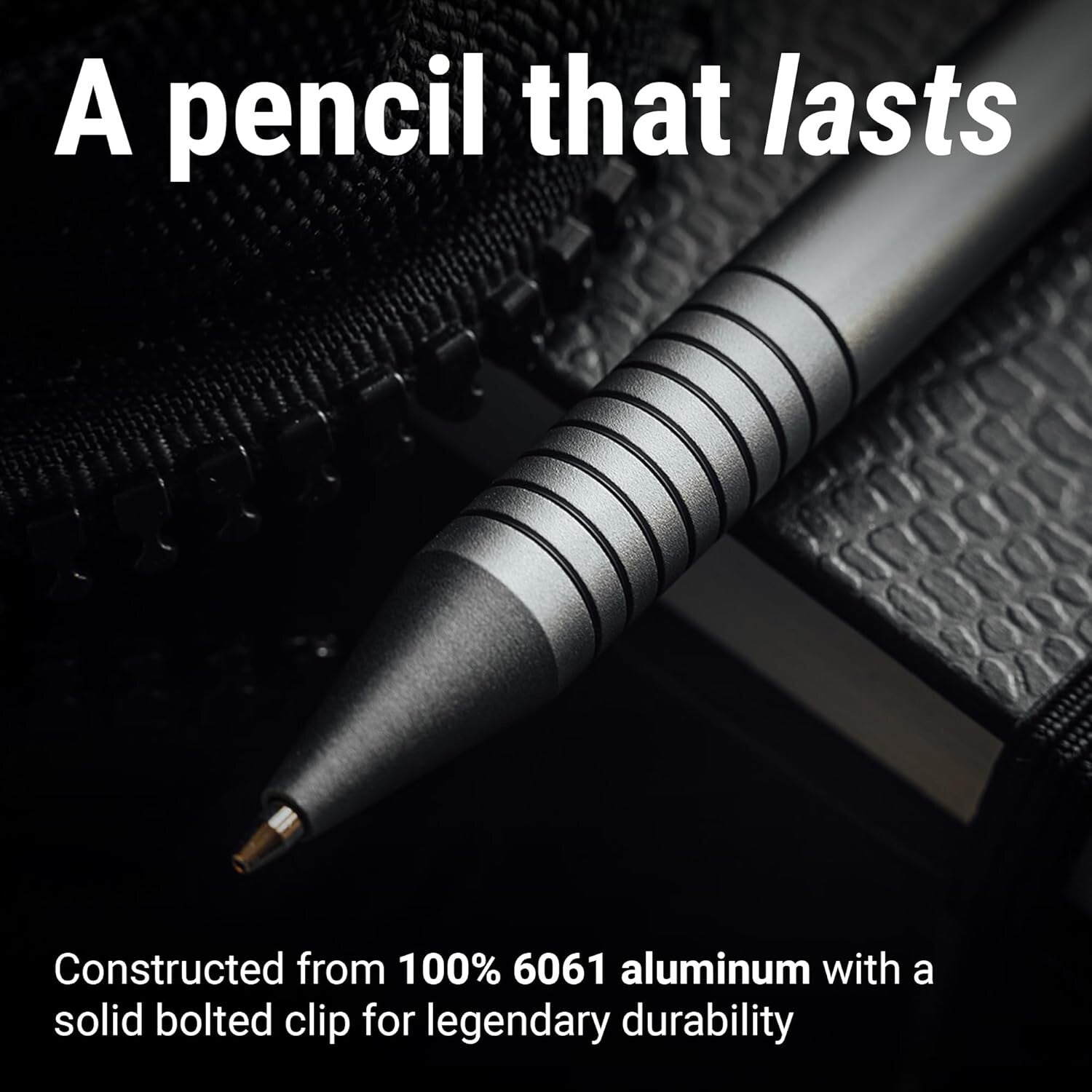 Durable Gunmetal Mechanical Pencil with Removable Eraser for Seamless Creativity