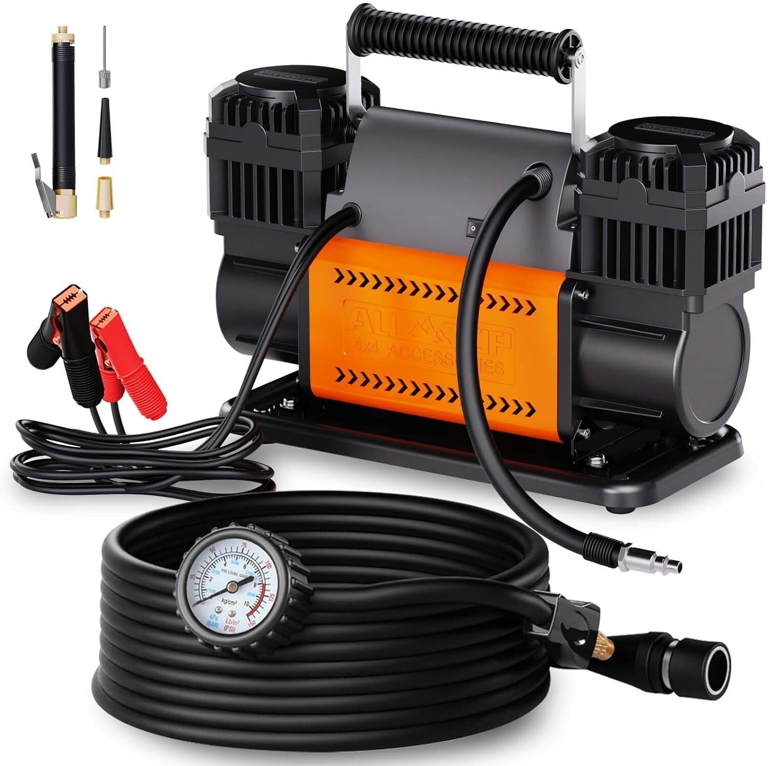 Fast & Reliable 150 PSI 12V Compressor Kit – Perfect for Vehicles & Sports Gear
