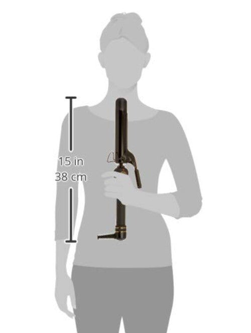 Black Gold Titanium Curling Iron - 1.25 inch for Effortless, Long-Lasting Curls