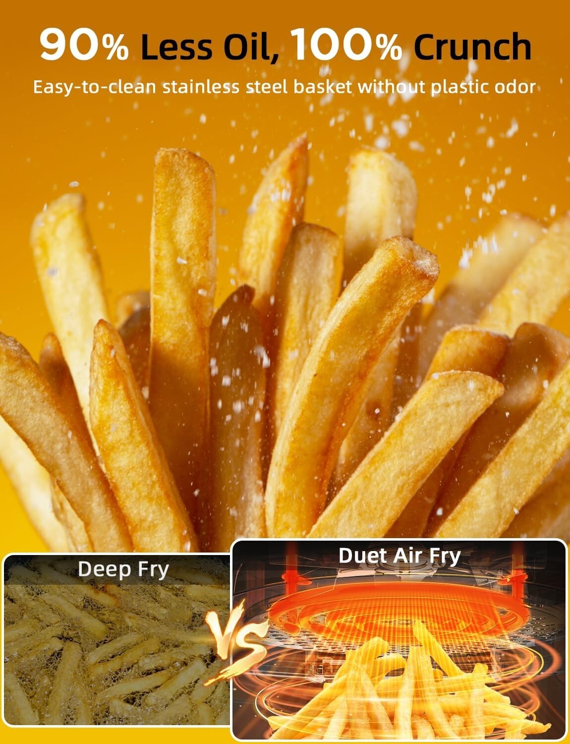 Multifunctional Electric Cooker: 450 Settings, 6qt Pressure & Air Fryer Combo