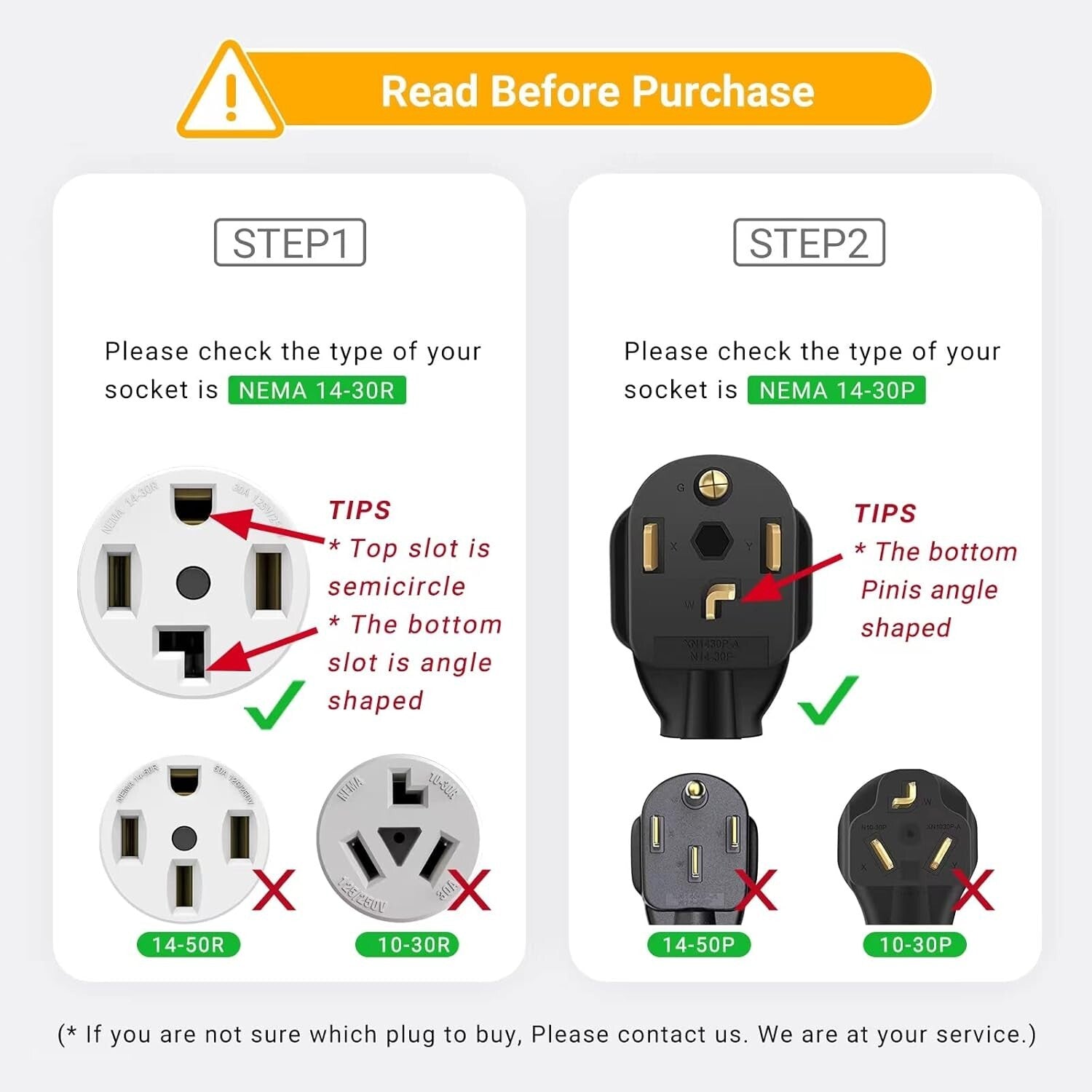 10 Gauge 50FT NEMA 14-30 Extension Cord - Ideal for Dryers and Level 2 Charging