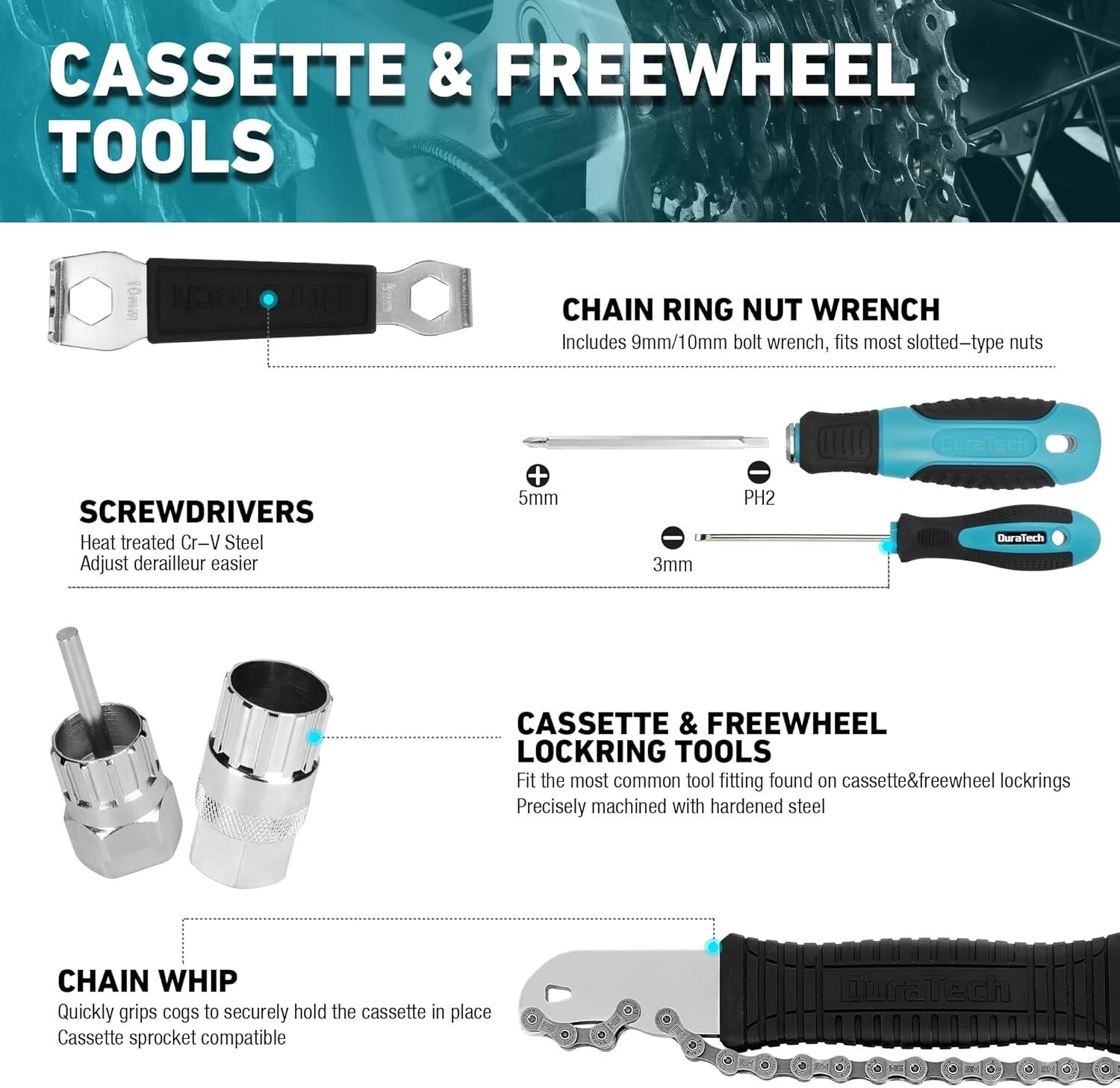 All-in-One 41-Piece Bicycle Tool Set - Designed for Easy Maintenance & Repairs