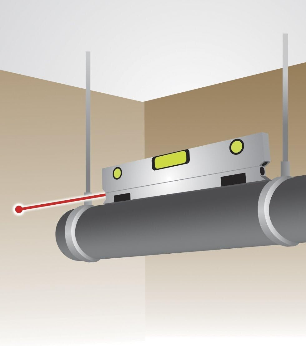 Compact Magnetic Laser Level with 3 Vials – Perfect for Tight Spaces