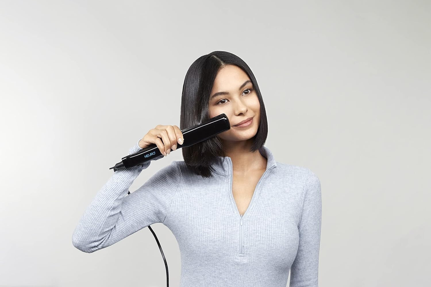 Lightweight Adjustable Temperature Titanium Flat Iron for Sleek Hair Results