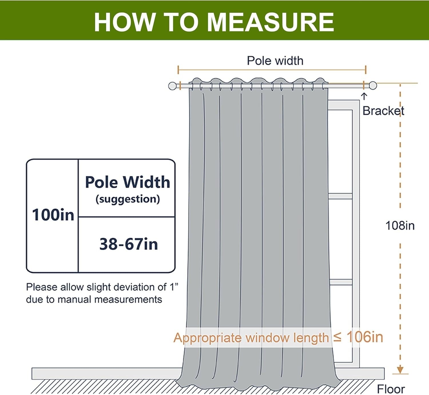 Elegant Extra Wide Blackout Curtain - Thermal Insulated Grommet Panel, 100"W ...