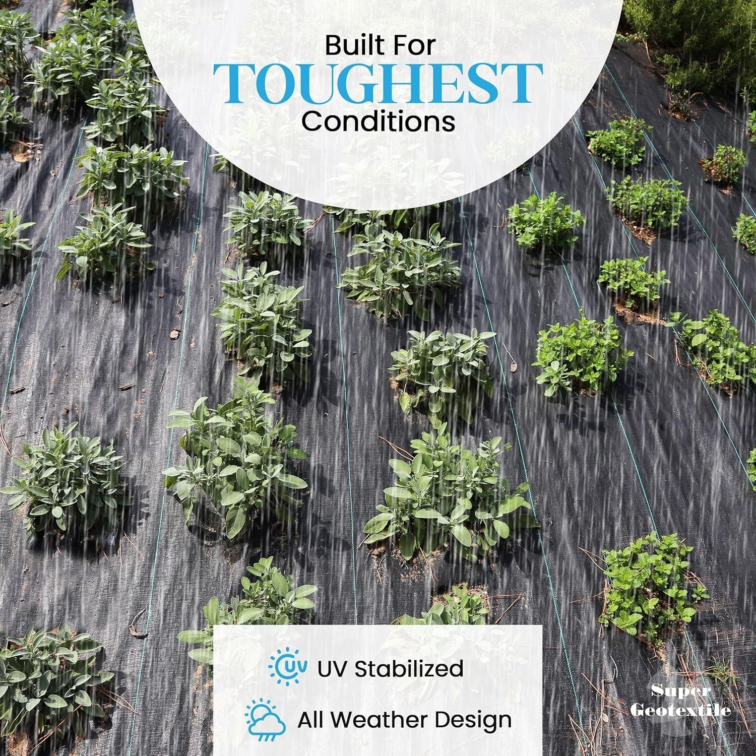 Heavy-Duty 4 oz Woven Geotextile Fabric - 50 Year Driveway Stabilization, 6x250