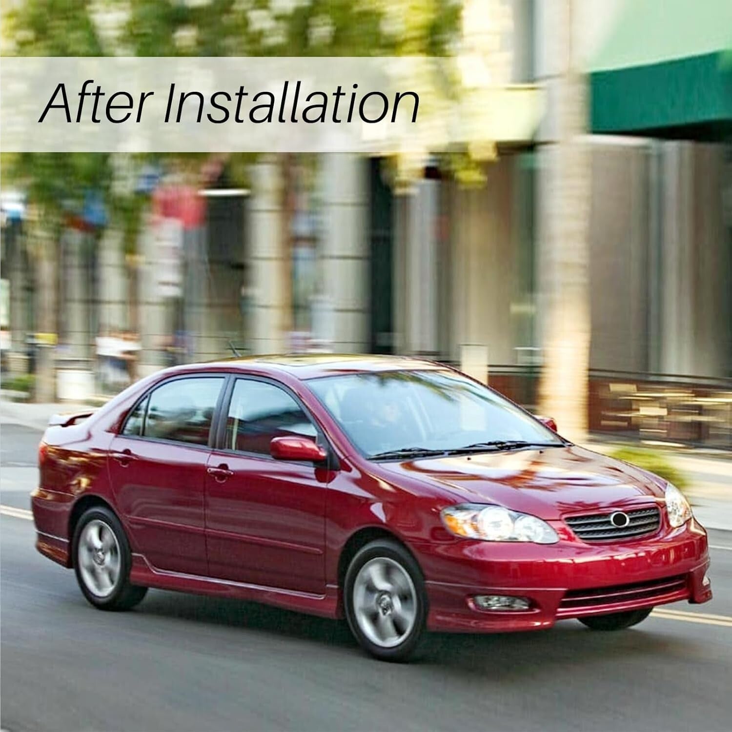 Durable Gray Grille Compatible with 2005-2008 Corolla - Non-Destructive Install