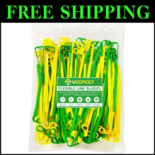 Replacement Weed Wacker Blades - 100 Count of Durable Flexible Trimmer Blades