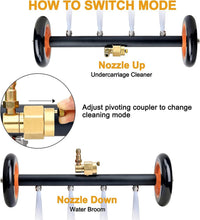 Load image into Gallery viewer, 4000 PSI Undercarriage Cleaner &amp; Water Broom - Quick Connect Extension Wands