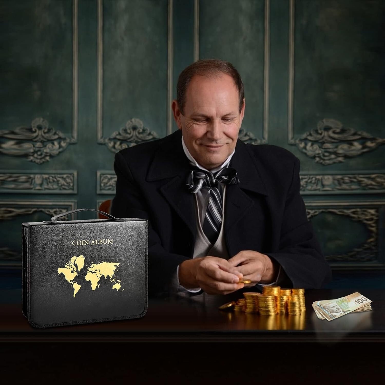 Elegant Coin Album with 230 Pages - Ideal for Collectors of Coins & Paper Money