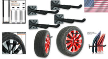 Load image into Gallery viewer, Durable Wall-Mounted Garage Hooks - Set of 4 Heavy Duty 12.4 Inch Organizers