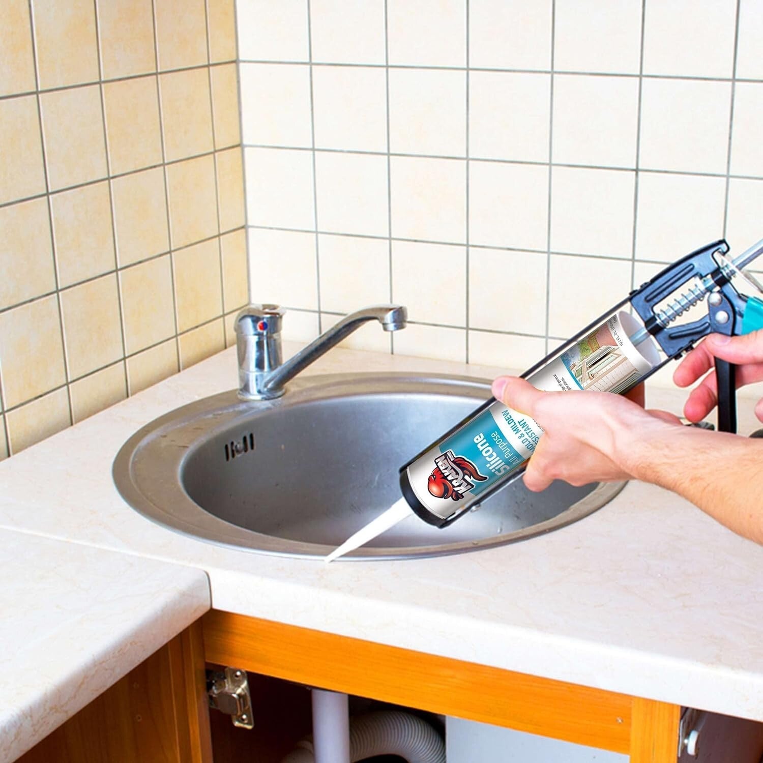 Professional-Grade Black Silicone Caulk - 12x10.1 fl. oz. for All Applications